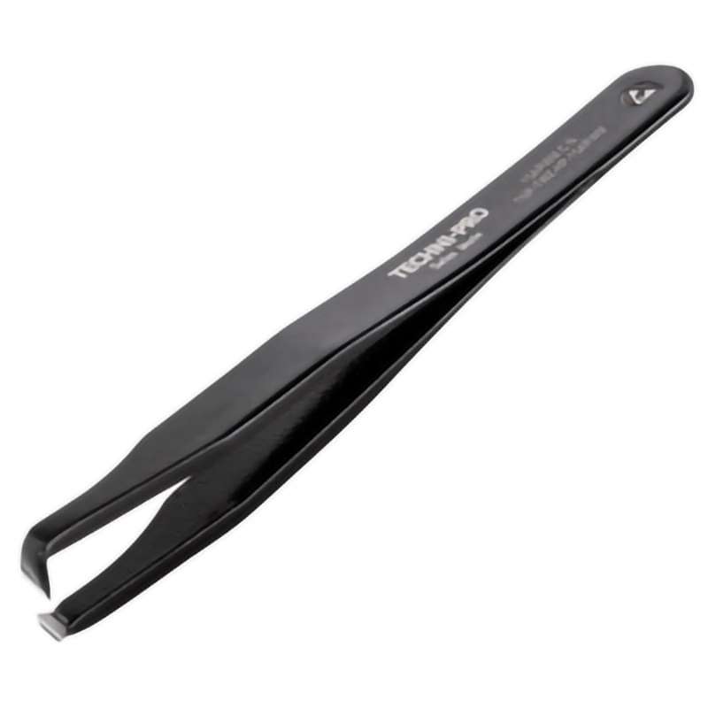 ESD Epoxy Cutting Tweezers, Style 15ARW, Carbon Steel, Predominant Angle, 4.5"